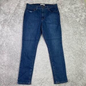Levi’s Jeans Women’s 32X27.5* Blue 721 Skinny High Rise Dark Denim Stretch